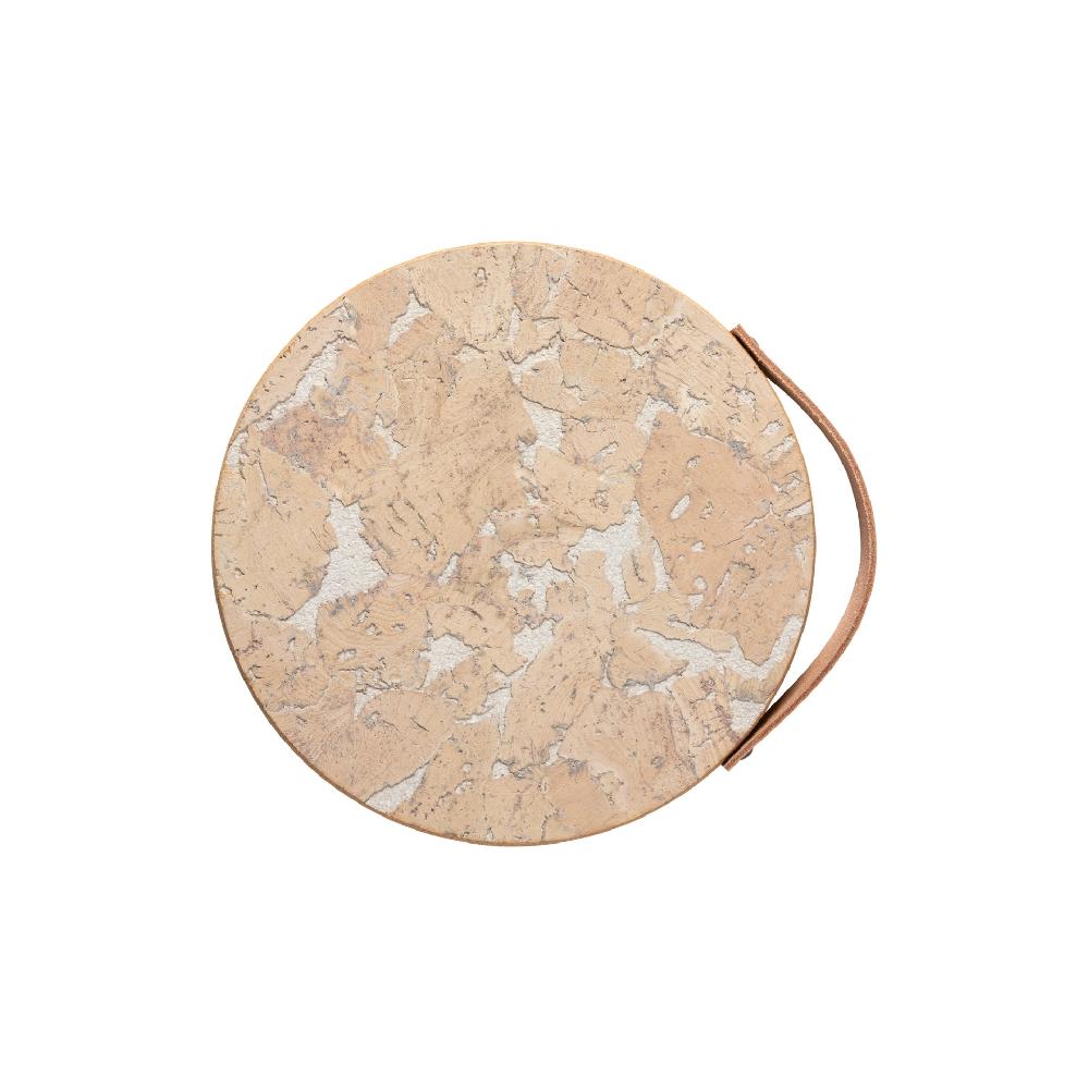 Costa Nova Mid Size Cork Trivet With Leather Handle Cork Casafina By COSTA NOVA