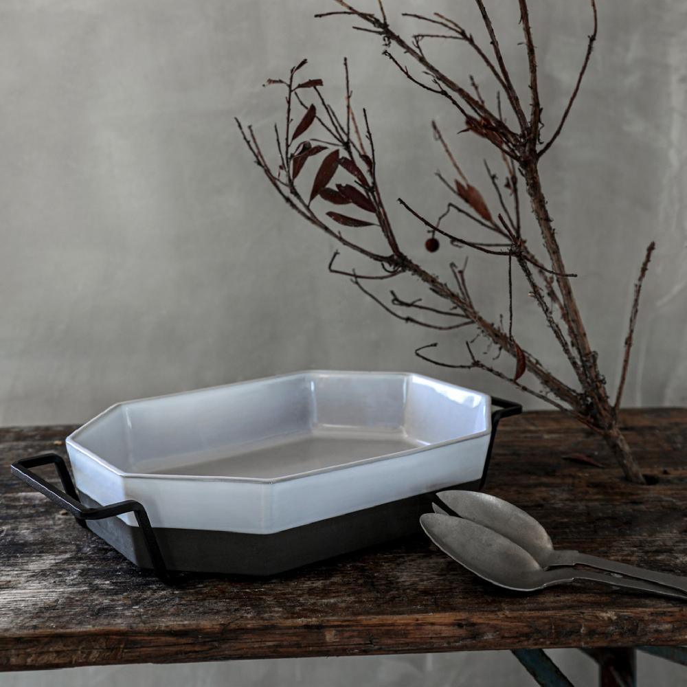 costa nova Octagonal Baker with Metallic Holder Plano