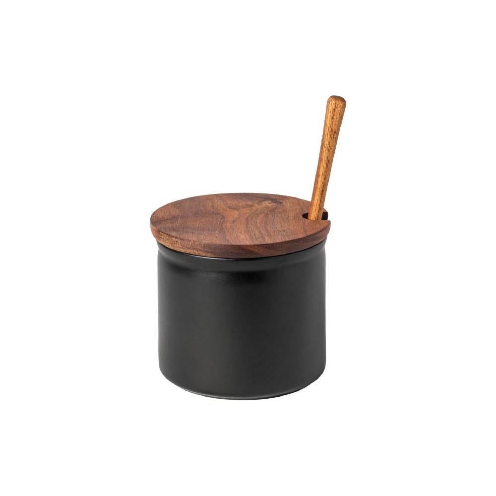 costa nova Olives Canister with Wood Lid and Scoop Boutique