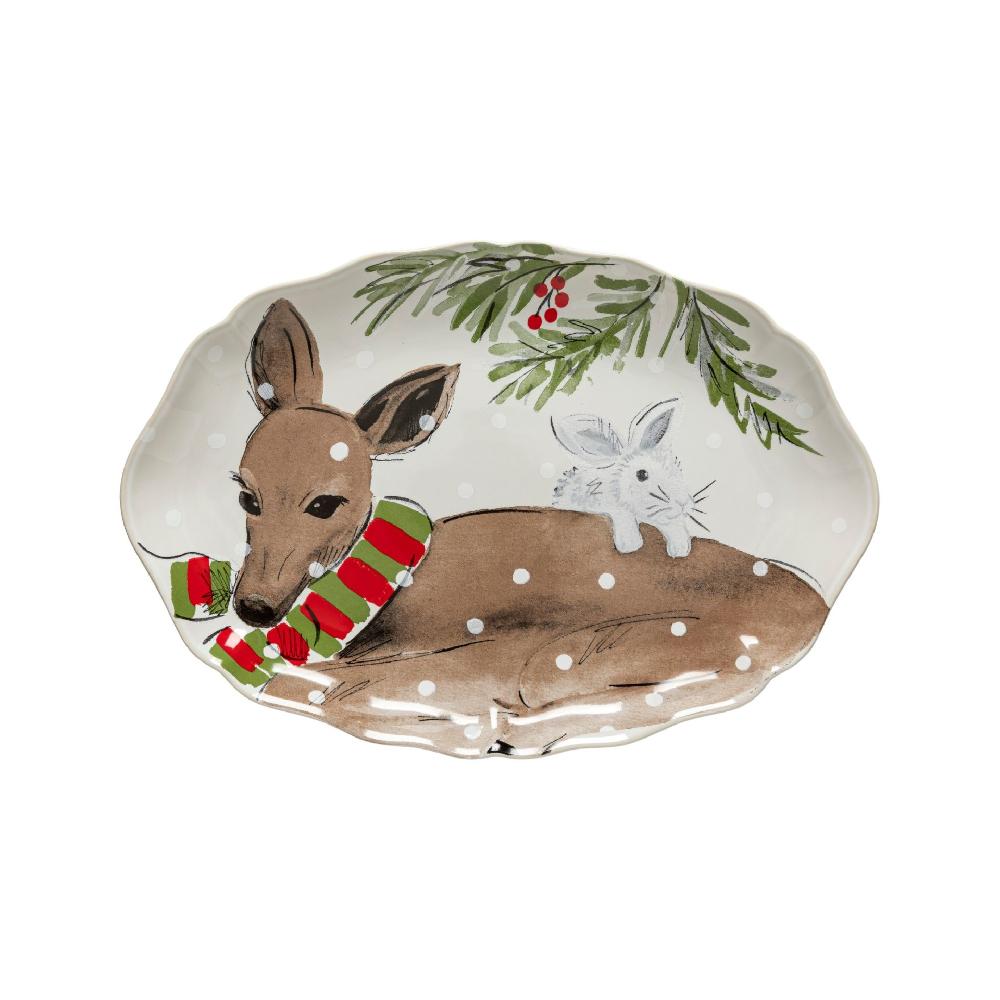 costa nova Oval Platter Deer Friends Casafina by COSTA NOVA