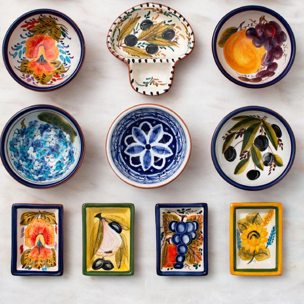 Costa Nova Rectangular Dipping Plate Alentejo Terracota Casafina By COSTA NOVA