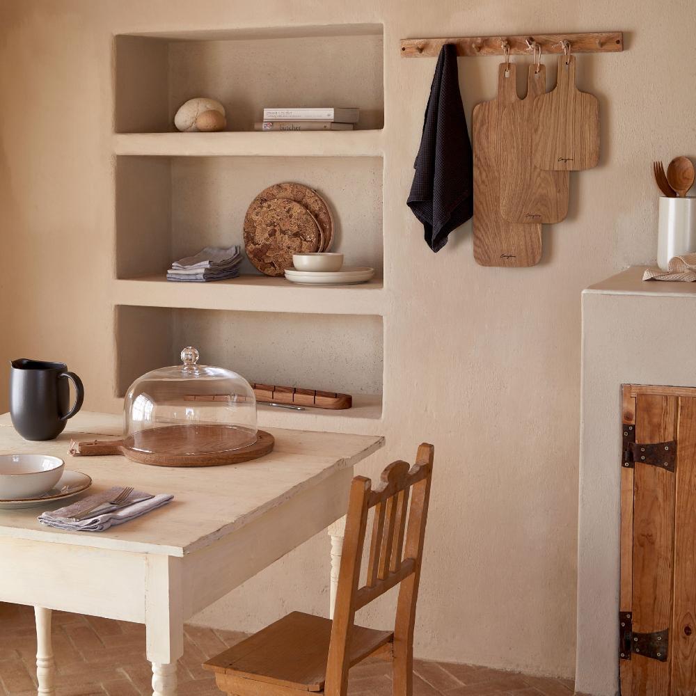 Costa Nova Round Oak Wood Cutting / Serving Board Oak Wood Boards By Casafina