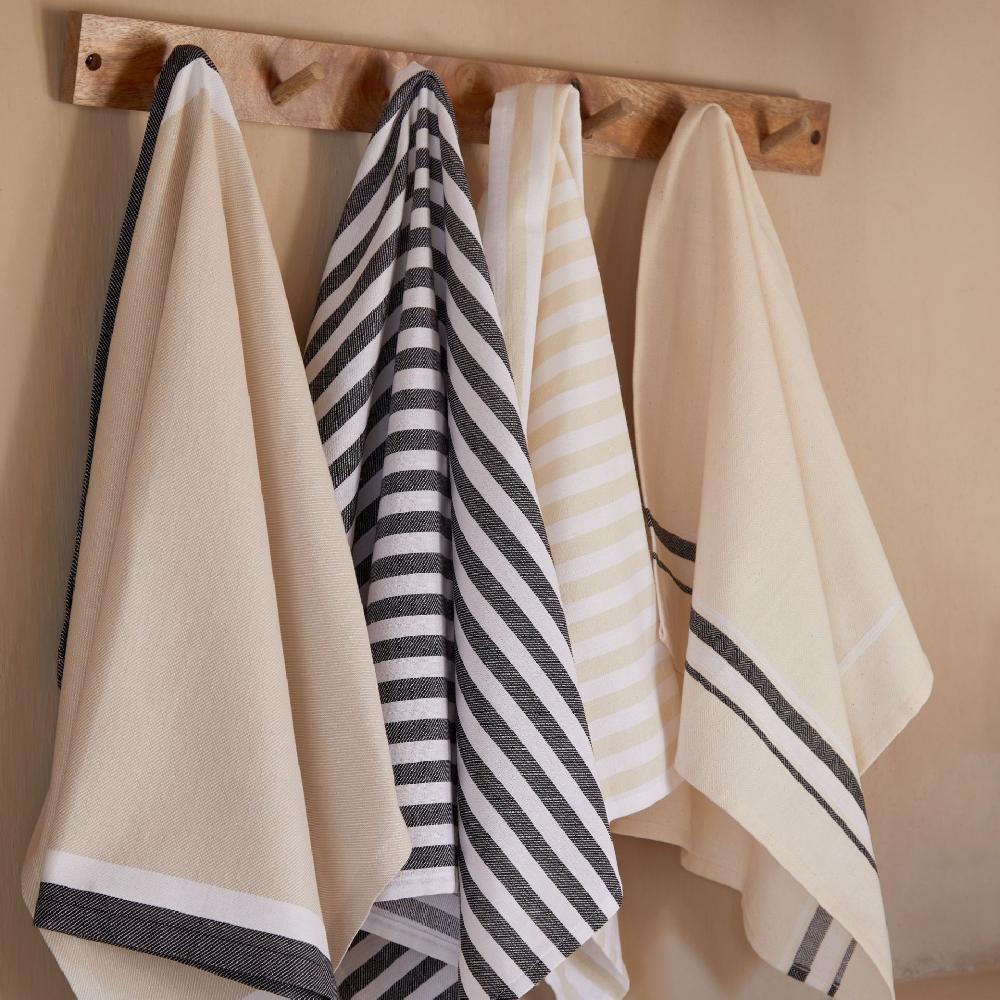 Costa Nova Set 2 Kitchen Towels Stripes Kitchen Towels - Stripes By Casafina