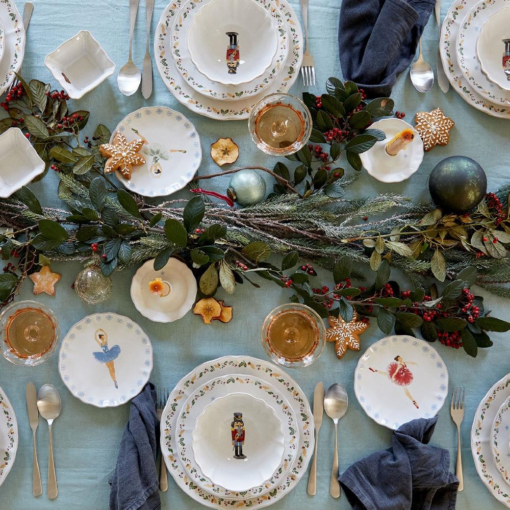 Costa Nova Set 4 Bread Plates The Nutcracker Casafina By COSTA NOVA