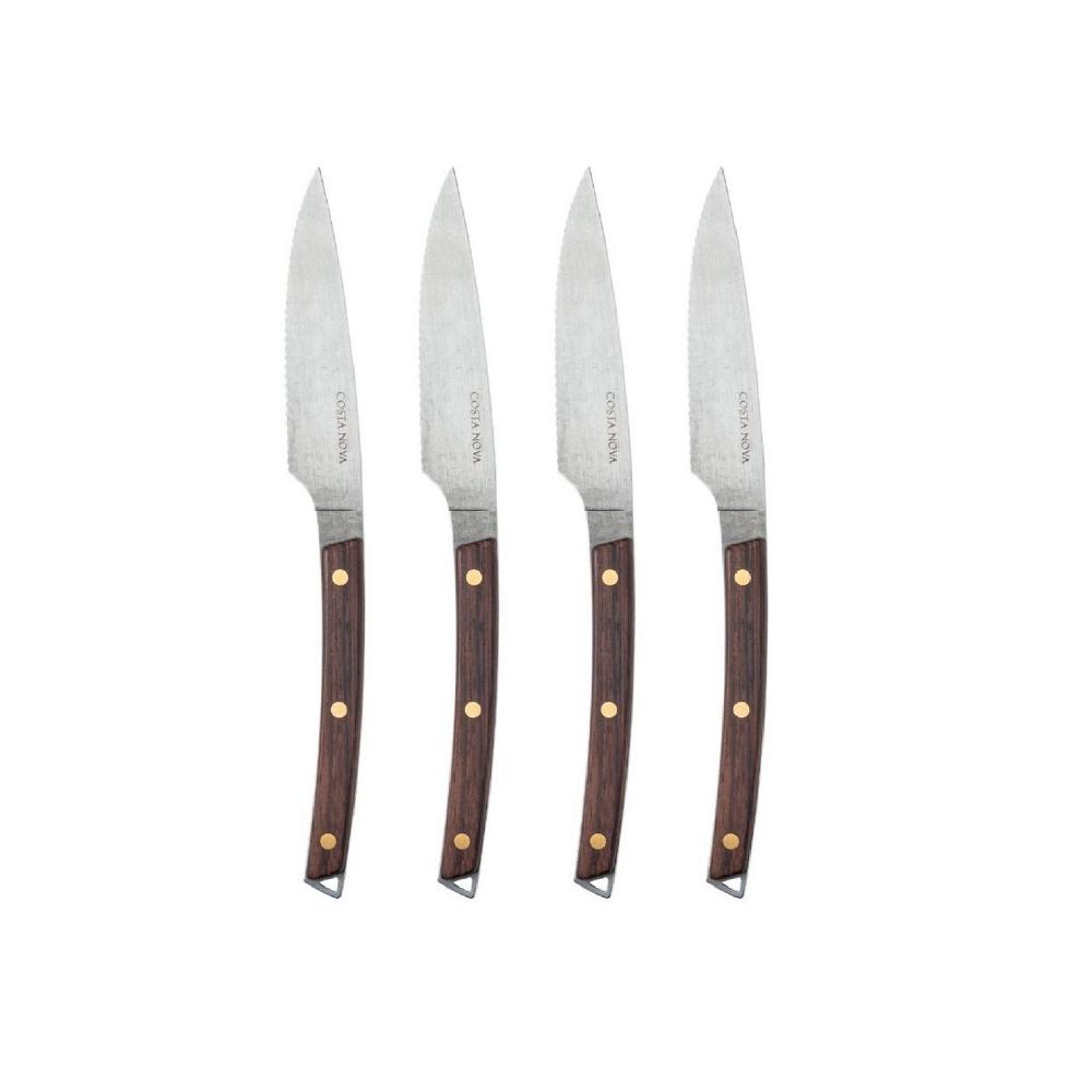 costa nova Set 4 Rosewood Steak Knives Steak Knives