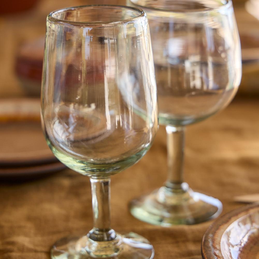 Costa Nova Set 6 Red Wine Glasses Recycled Glass Acapulco