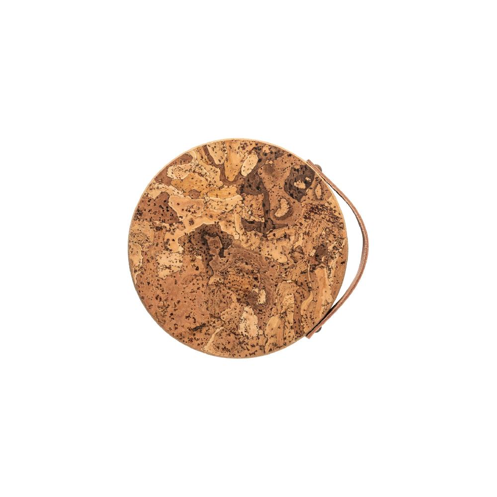 Costa Nova Small Cork Trivet With Leather Handle Cork Casafina By COSTA NOVA