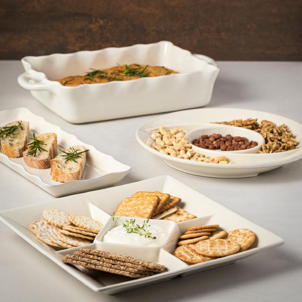 Costa Nova Square Appetizer Tray Cook & Host Casafina By COSTA NOVA