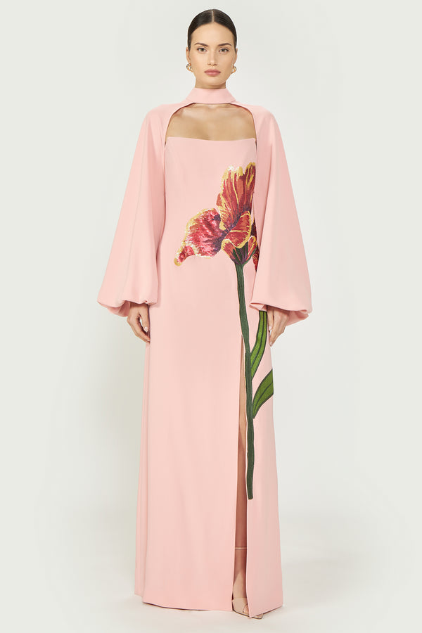 costarellos Adair Crepe Bolero