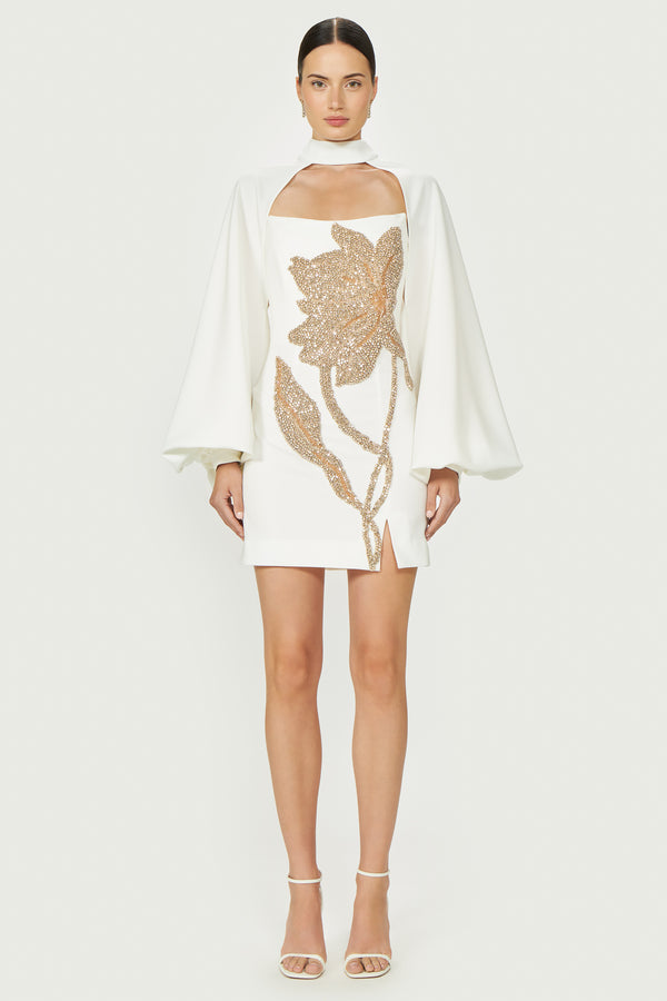 Costarellos Adair Crepe Bolero