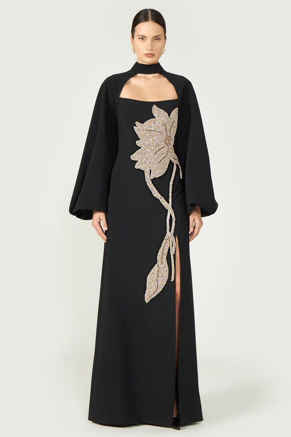 Costarellos Adair Crepe Bolero