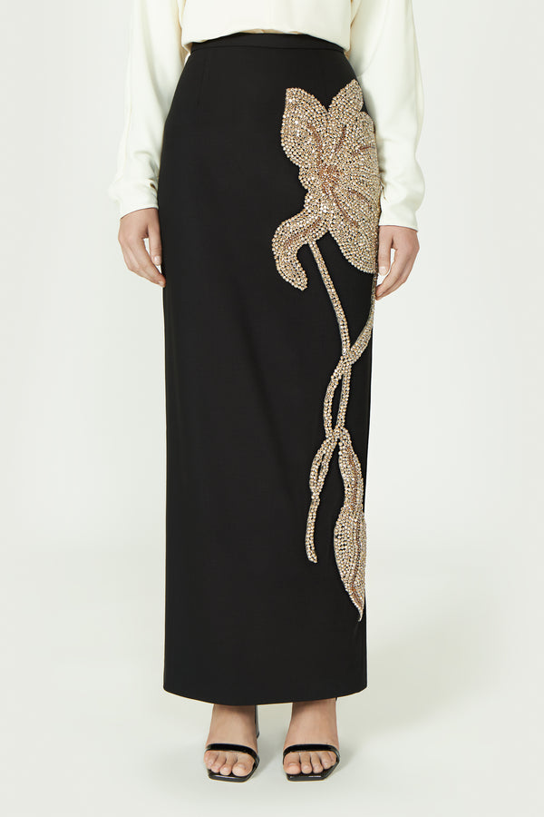 Costarellos Anny Lightweight Wool Skirt