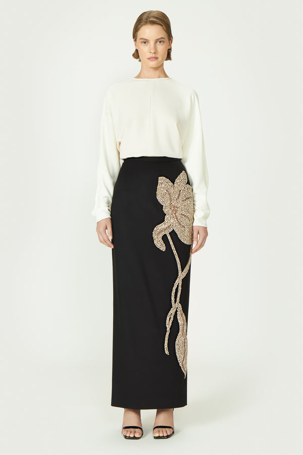 costarellos Anny Lightweight Wool Skirt