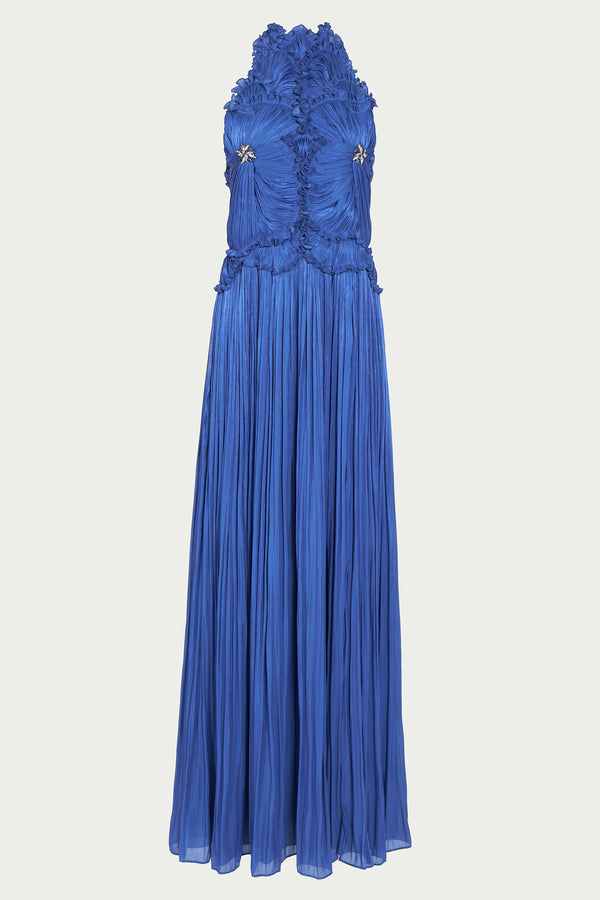 Costarellos Attina Lurex Georgette Gown