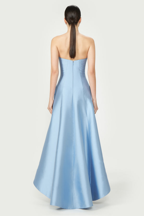 Costarellos Aurelia Mikado Strapless Gown