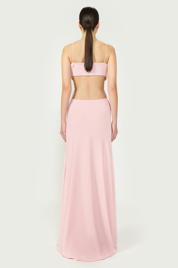 Costarellos Carice Cutout Crepe Gown
