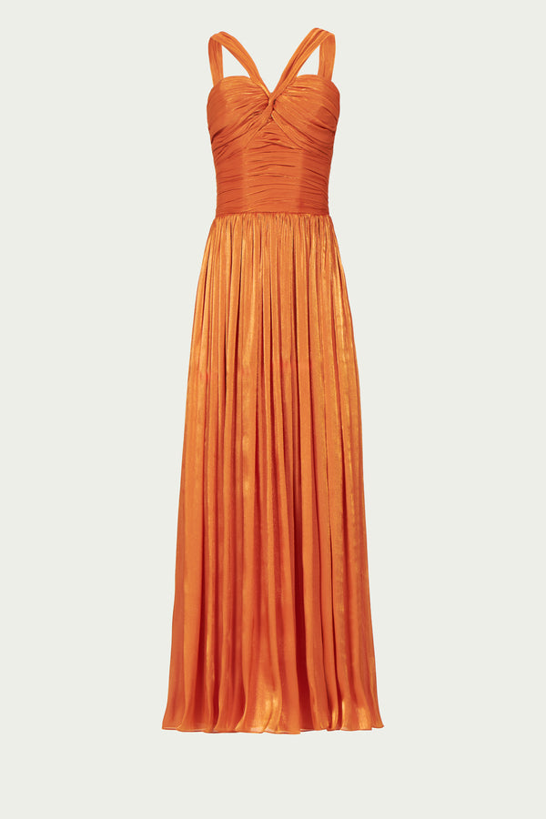 Costarellos Cavana Lurex Georgette Dress