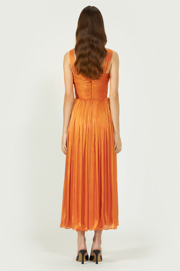 Costarellos Cavana Lurex Georgette Dress