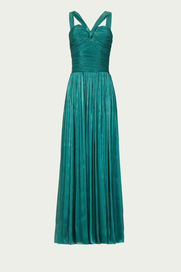 Costarellos Cavana Lurex Georgette Dress