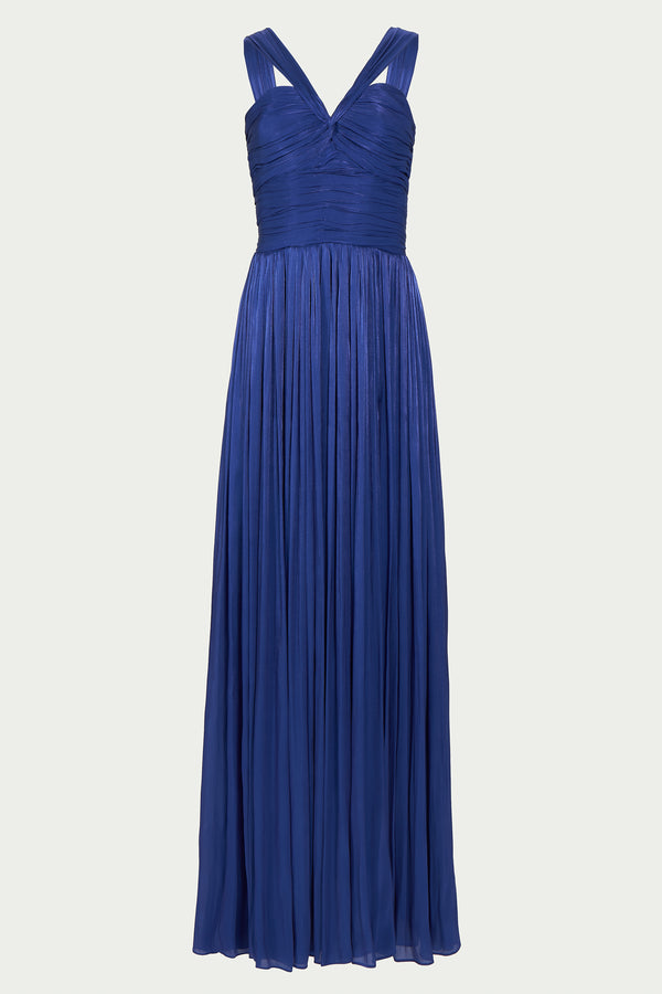 Costarellos Cavana Lurex Georgette Gown