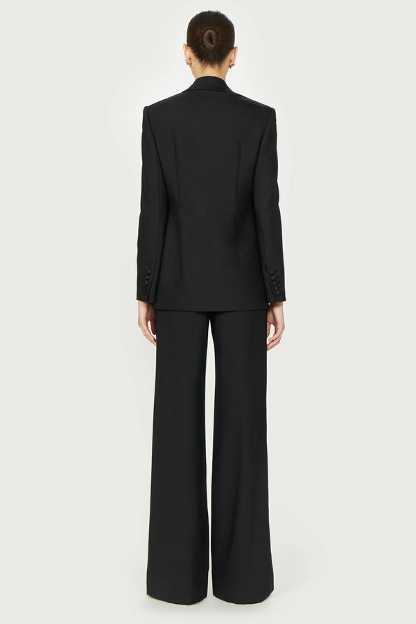 Costarellos Daline Wool Tailored Wide-Leg Trousers