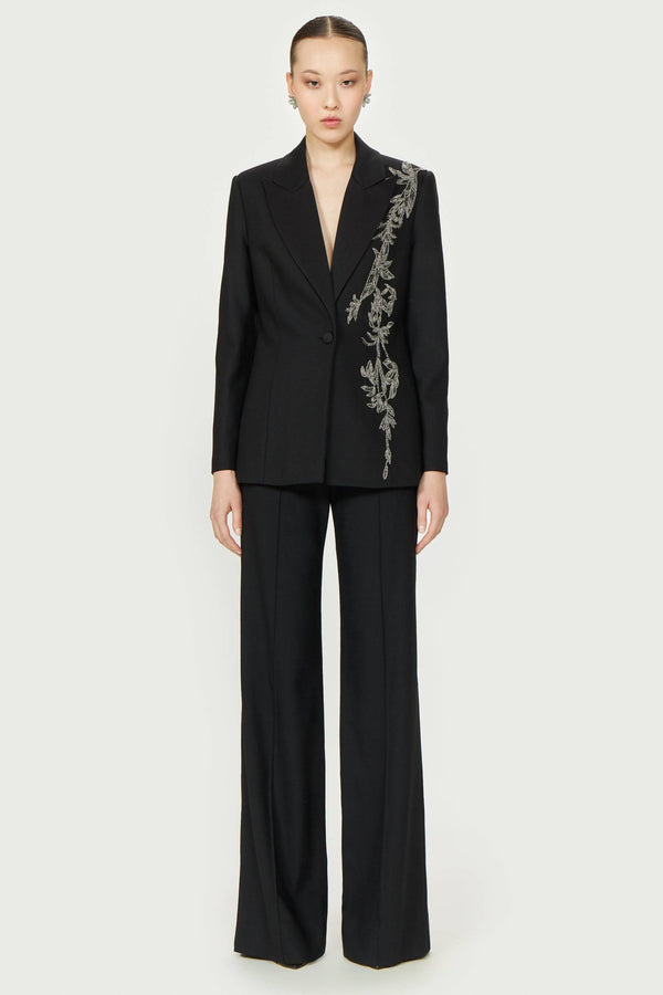 costarellos Daline Wool Tailored Wide-Leg Trousers