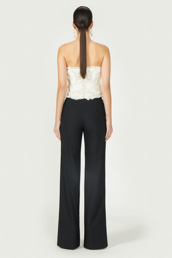 Costarellos Ezra Lurex Georgette Bustier