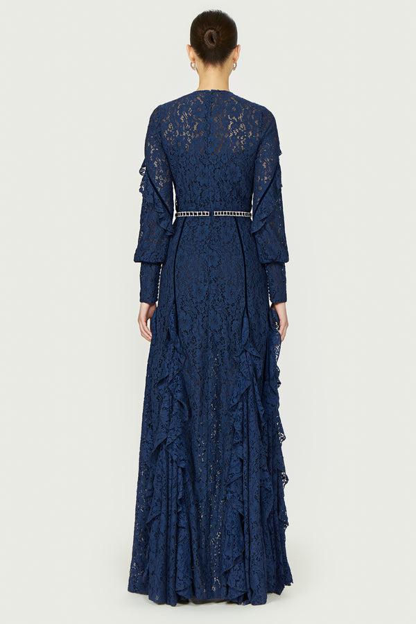 Costarellos Gianna Corded Lace Gown