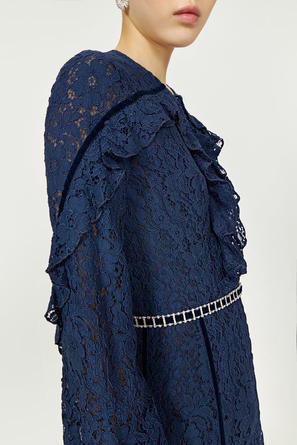 Costarellos Gianna Corded Lace Gown