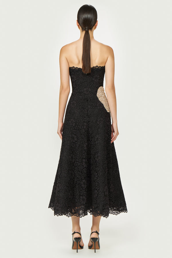 Costarellos Hallis Cotton Corded Lace Dress