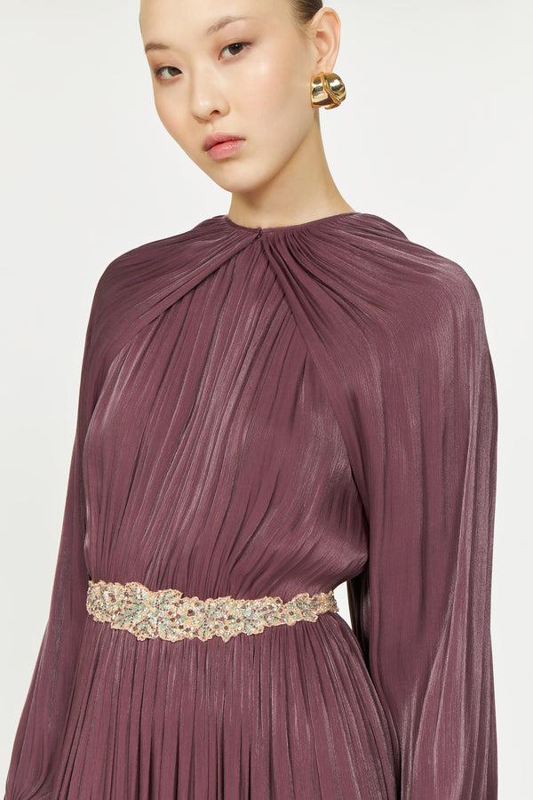 Costarellos Jazmin Lurex Georgette Dress