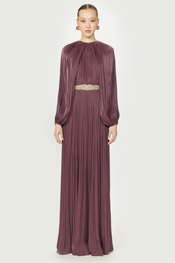 costarellos Jazmin Lurex Georgette Dress