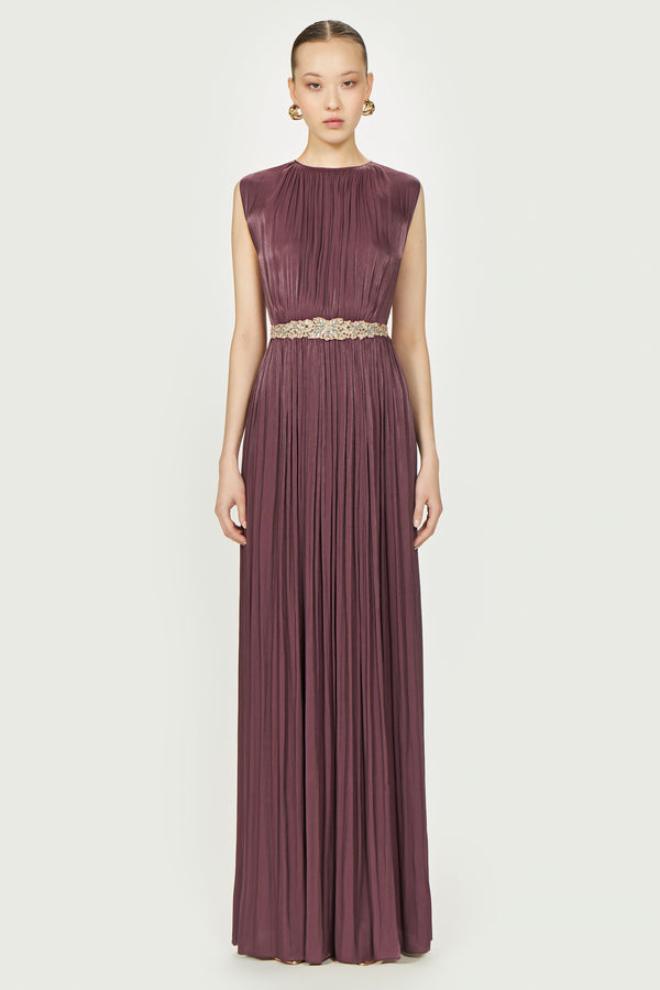 Costarellos Jazmin Lurex Georgette Dress