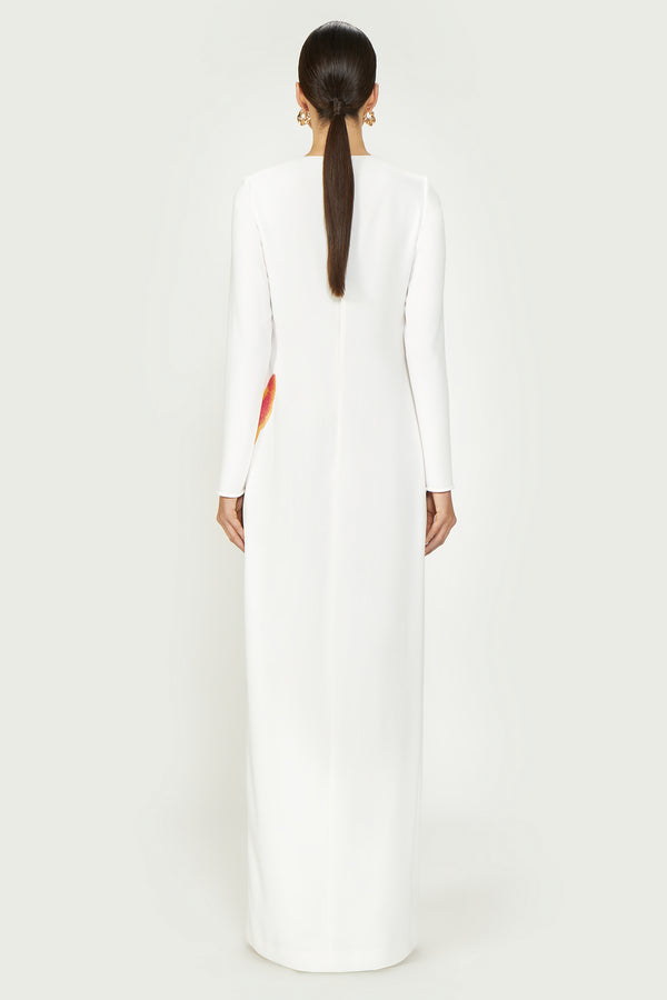 Costarellos Jennis Crepe Column Gown