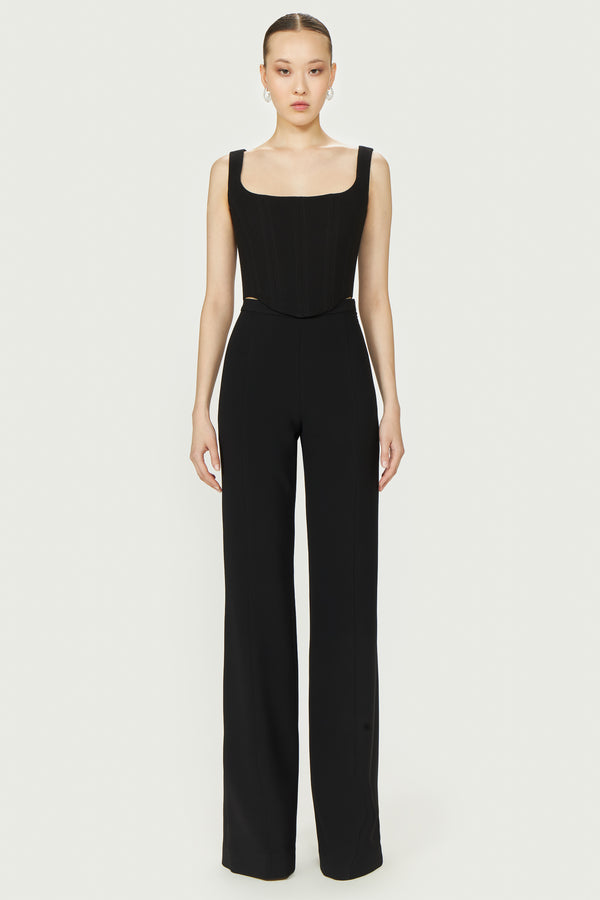 costarellos Jovie Crepe Wool Bustier