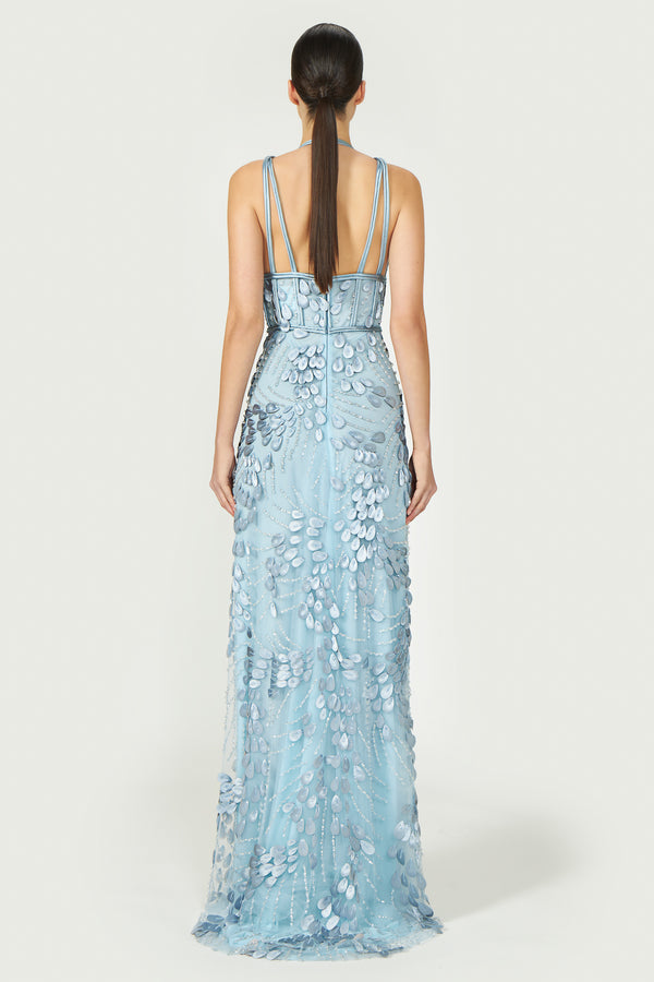 Costarellos Julep Tulle Bustier Gown