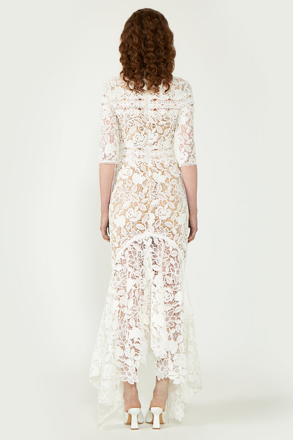 Costarellos Kalissa Guipure Lace Dress