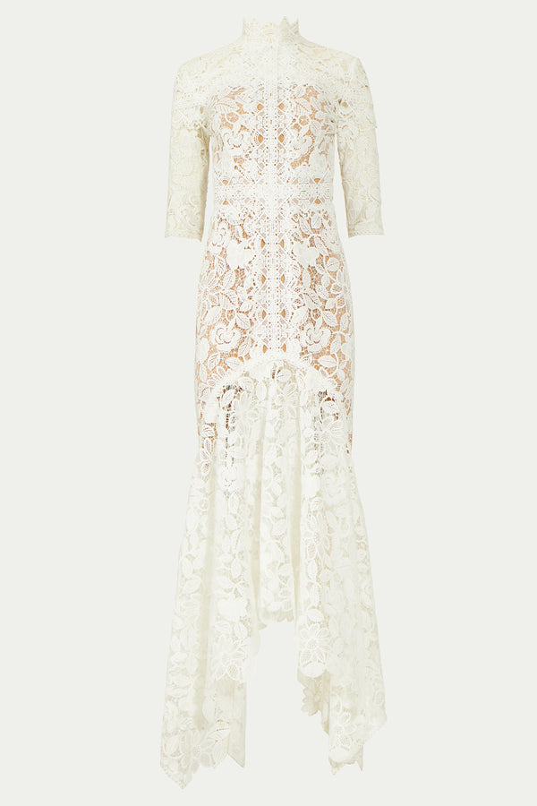 Costarellos Kalissa Guipure Lace Dress