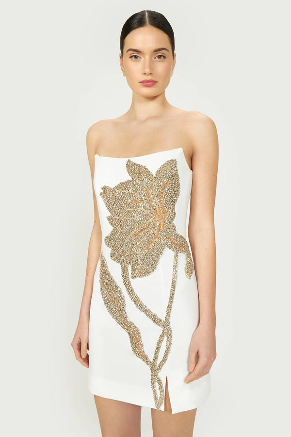 Costarellos Kass Crepe Mini Dress