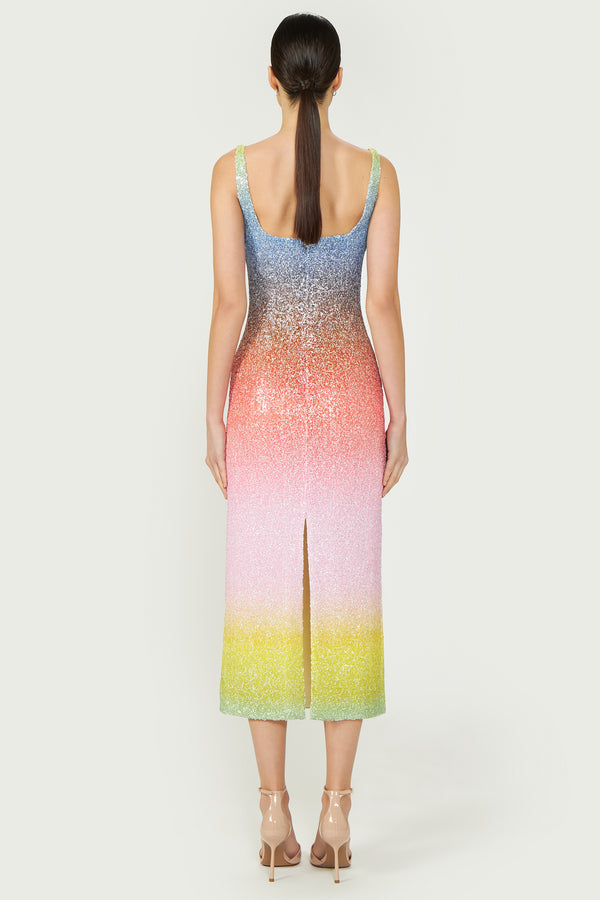 Costarellos Leela Sequin Midi Dress