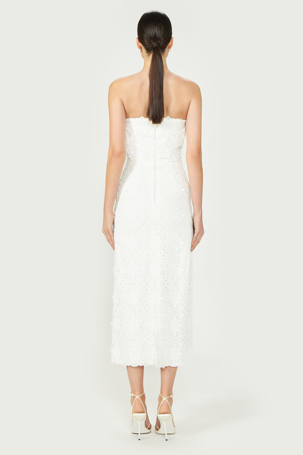 Costarellos Renata Embroidered Lace Dress