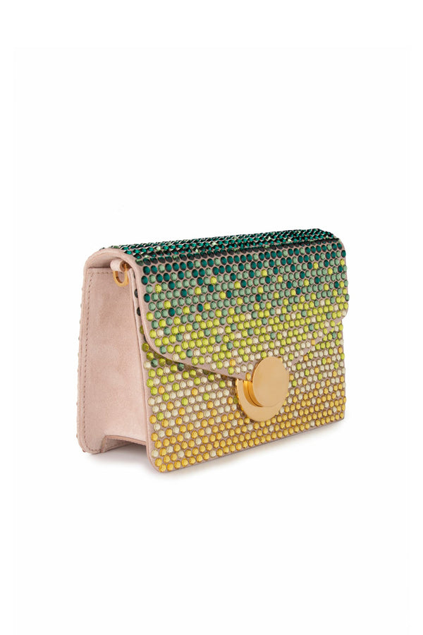 Costarellos Staz Ombre Crystal Handbag