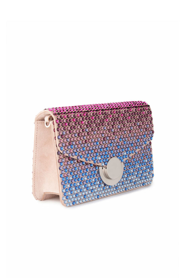 Costarellos Staz Ombre Crystal Handbag