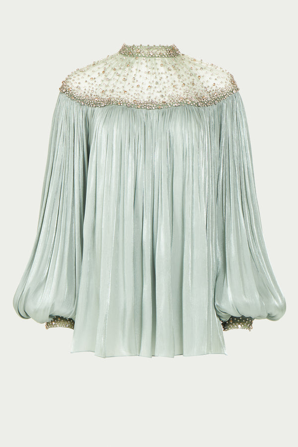 Costarellos Timea Lurex Georgette Blouse