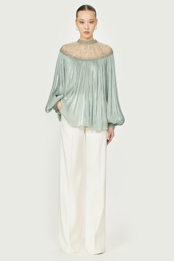 costarellos Timea Lurex Georgette Blouse