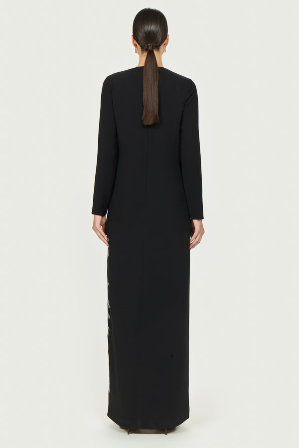 Costarellos Vita Crepe Column Gown