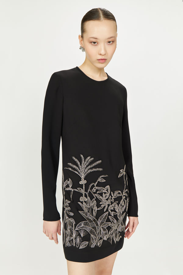 Costarellos Zani Crepe Mini Dress