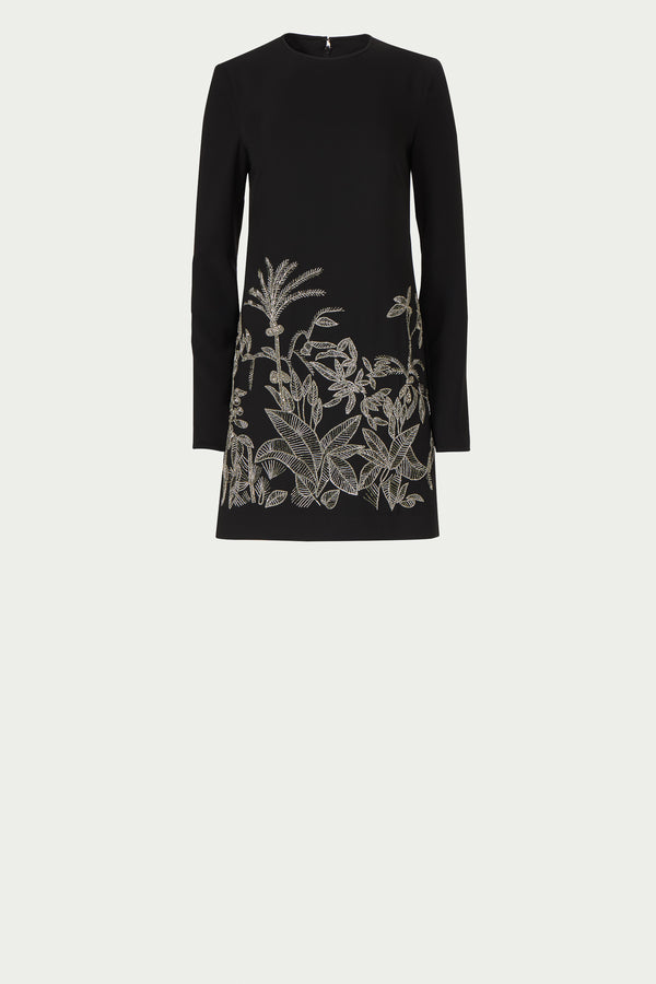 Costarellos Zani Crepe Mini Dress