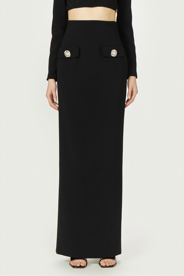 Costarellos Zyla Crepe Pencil Skirt