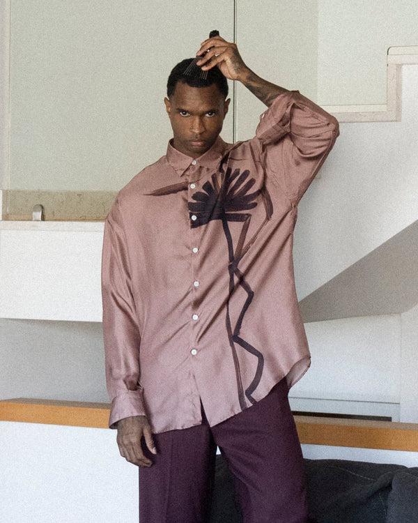 Costumein Valentino Camicia Stampata In Seta